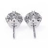 Round Cut Natural Diamond Stud Earrings