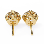 Round Cut Natural Diamond Stud Earrings