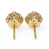 Round Cut Natural Diamond Stud Earrings