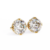 Round Cut Natural Diamond Stud Earrings