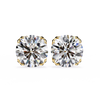 Classic 6-Prong Natural Diamond Round Stud Earrings