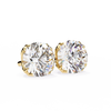 Classic 6-Prong Natural Diamond Round Stud Earrings