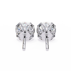 Classic 6-Prong Natural Diamond Round Stud Earrings