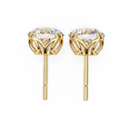 Classic 6-Prong Natural Diamond Round Stud Earrings