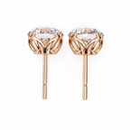 Classic 6-Prong Natural Diamond Round Stud Earrings