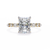 Yellow Gold Radiant Cut Diamond Ring with Pear and Round Accents