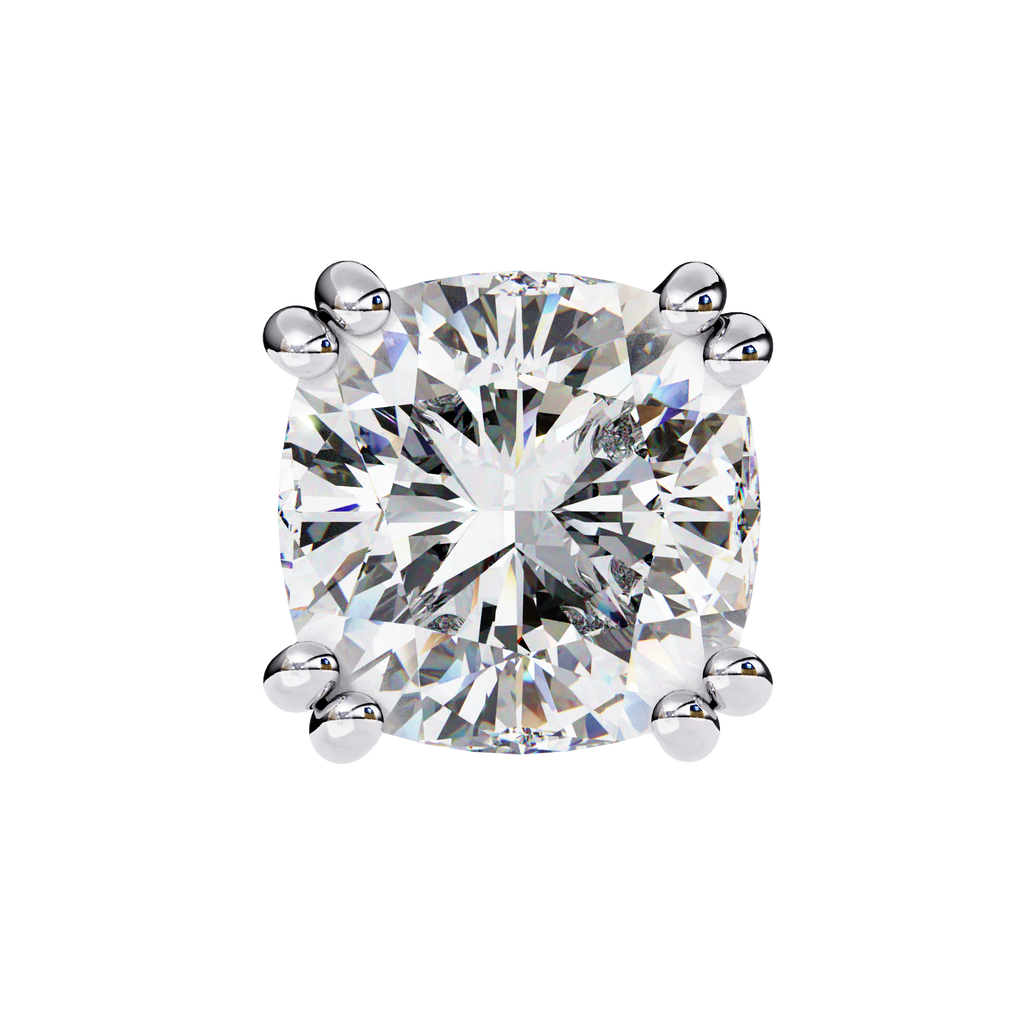 Regal Cushion Diamond Earrings
