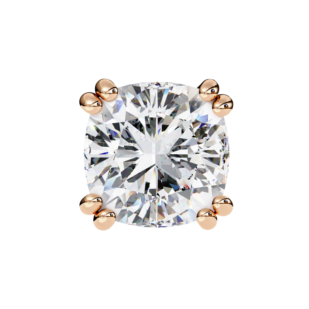 Regal Cushion Diamond Earrings