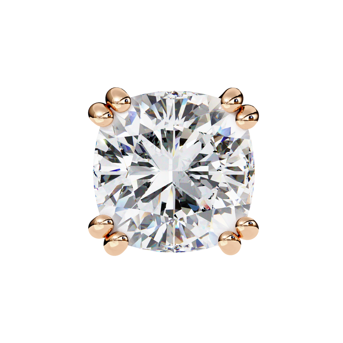 Regal Cushion Diamond Earrings
