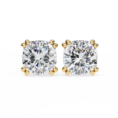 Regal Cushion Diamond Earrings