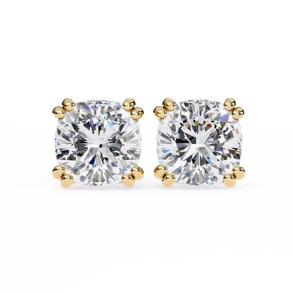 Regal Cushion Diamond Earrings