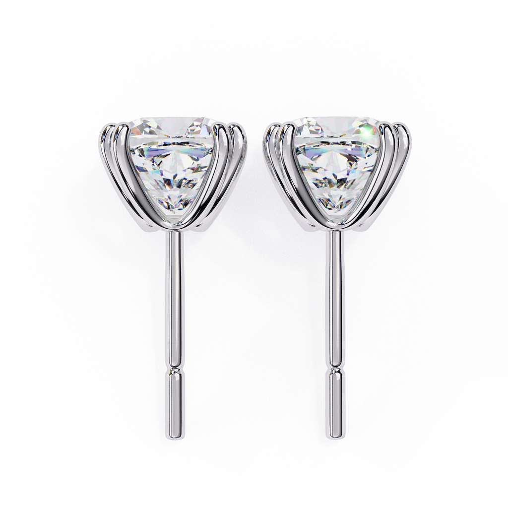 Regal Cushion Diamond Earrings