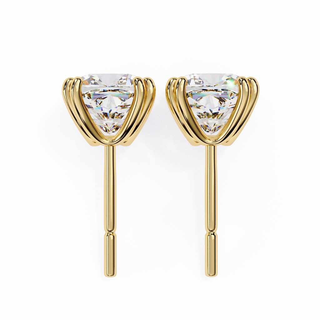 Regal Cushion Diamond Earrings