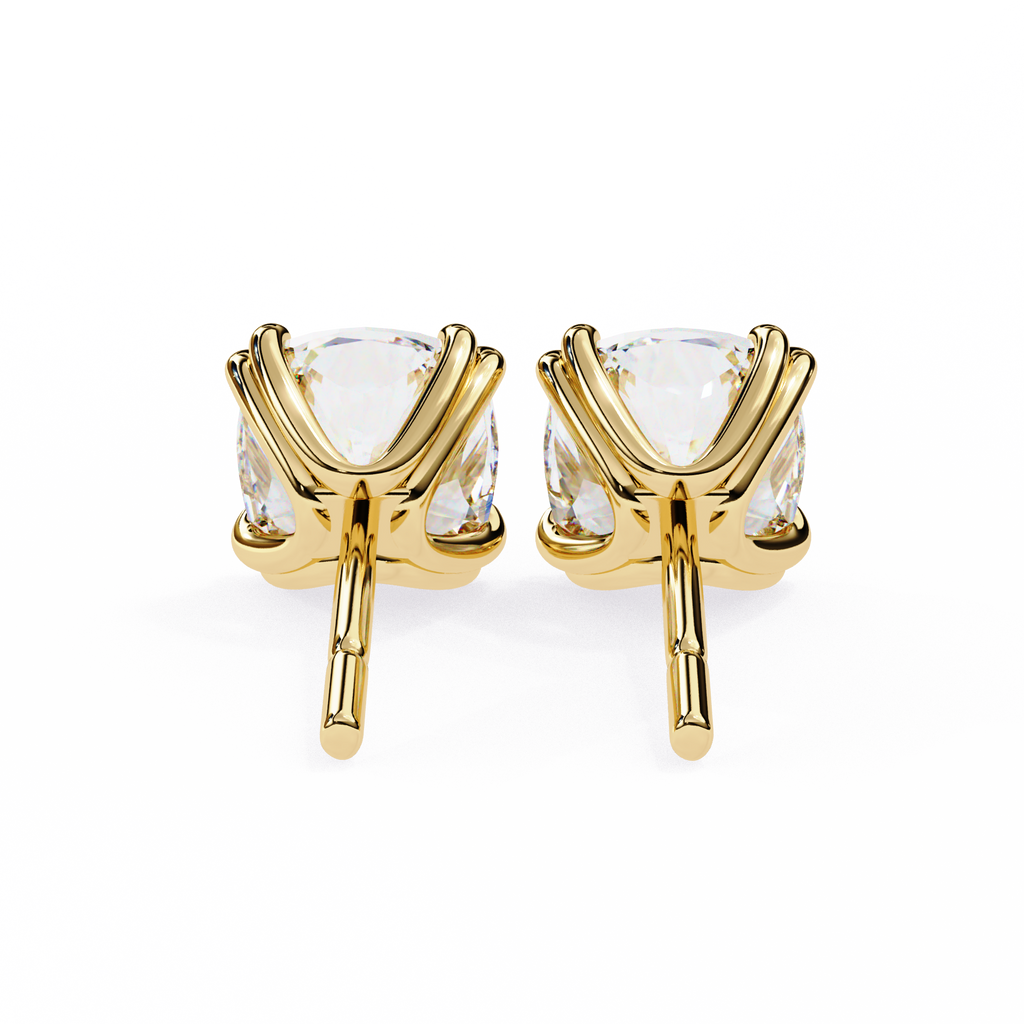 Regal Cushion Diamond Earrings