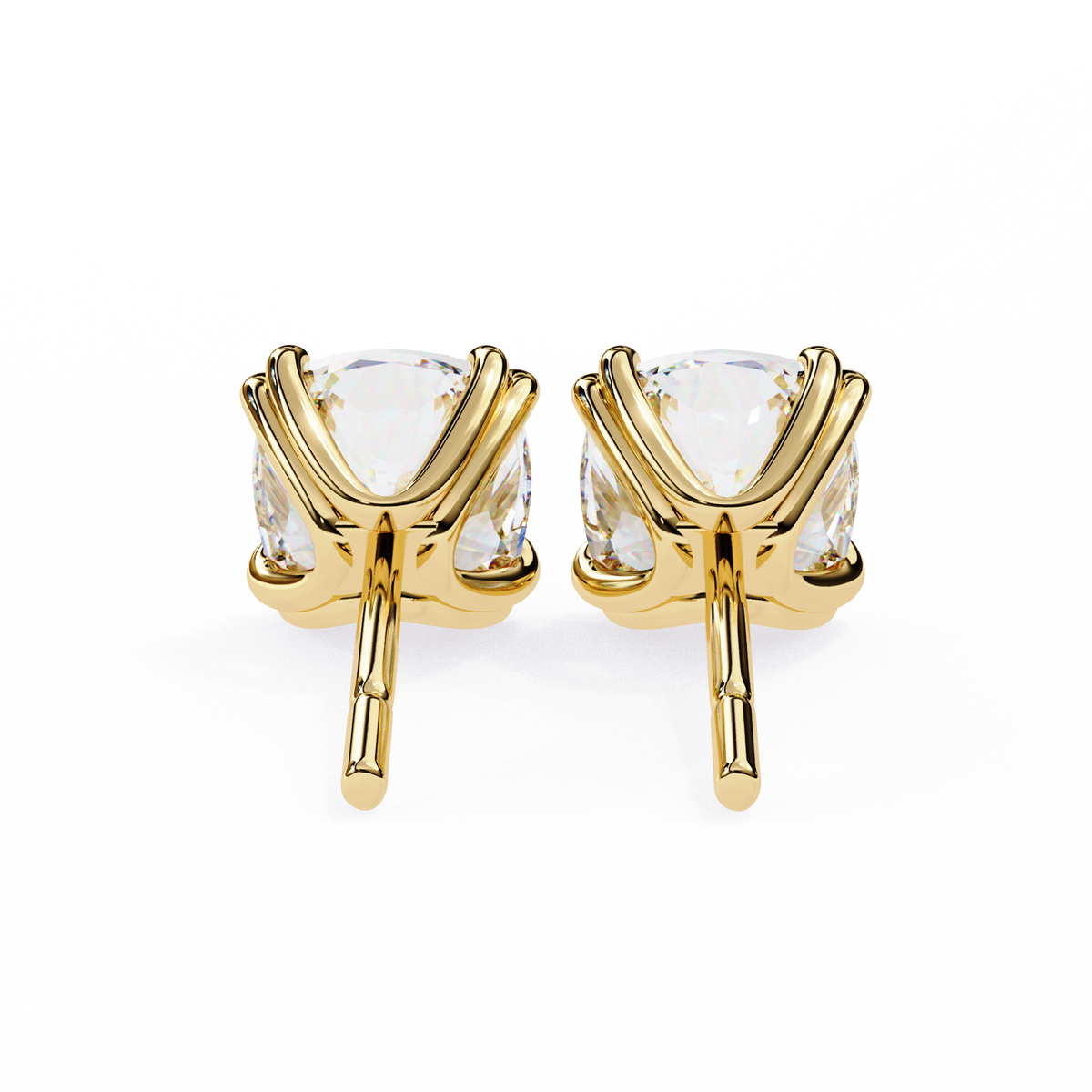 Regal Cushion Diamond Earrings