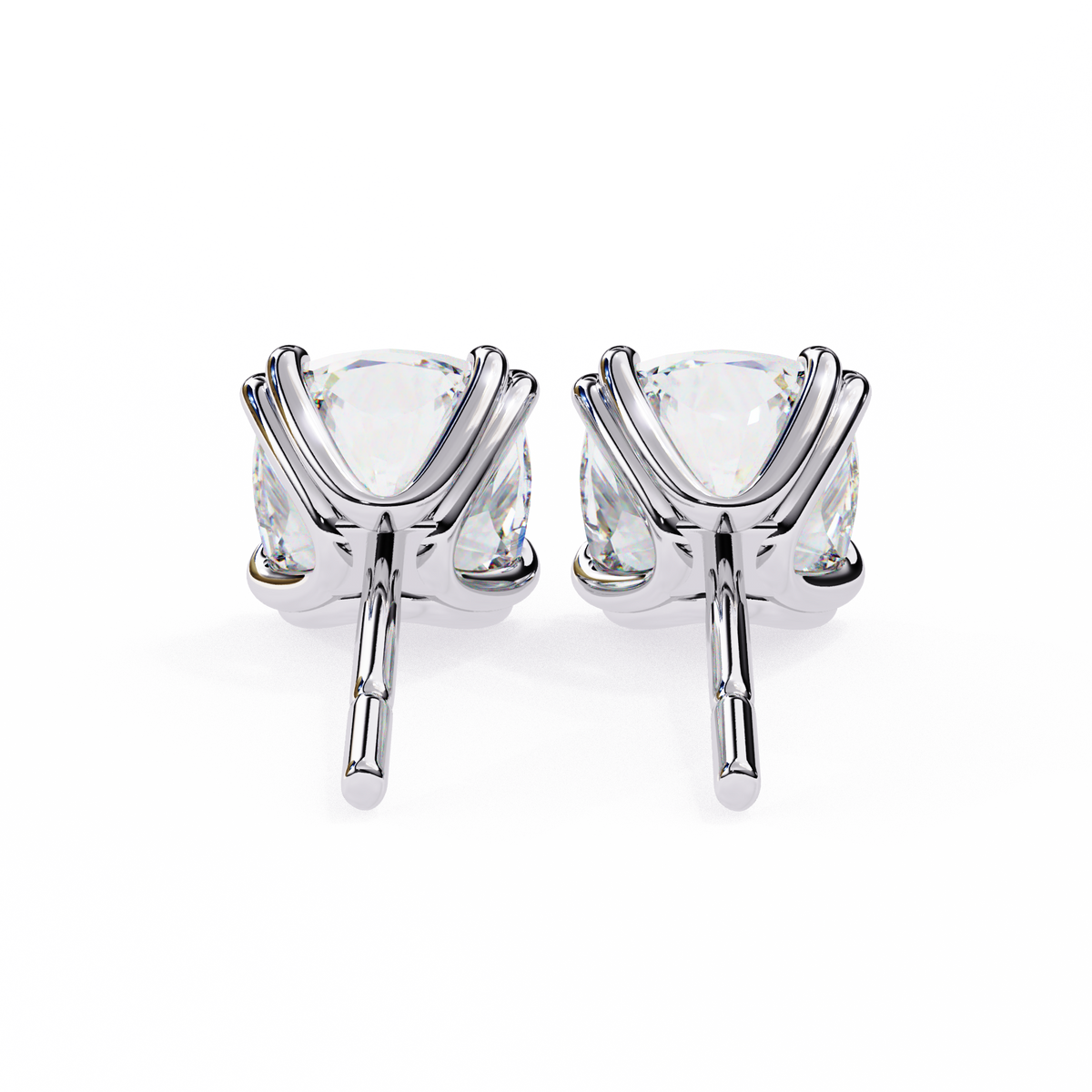 Regal Cushion Diamond Earrings