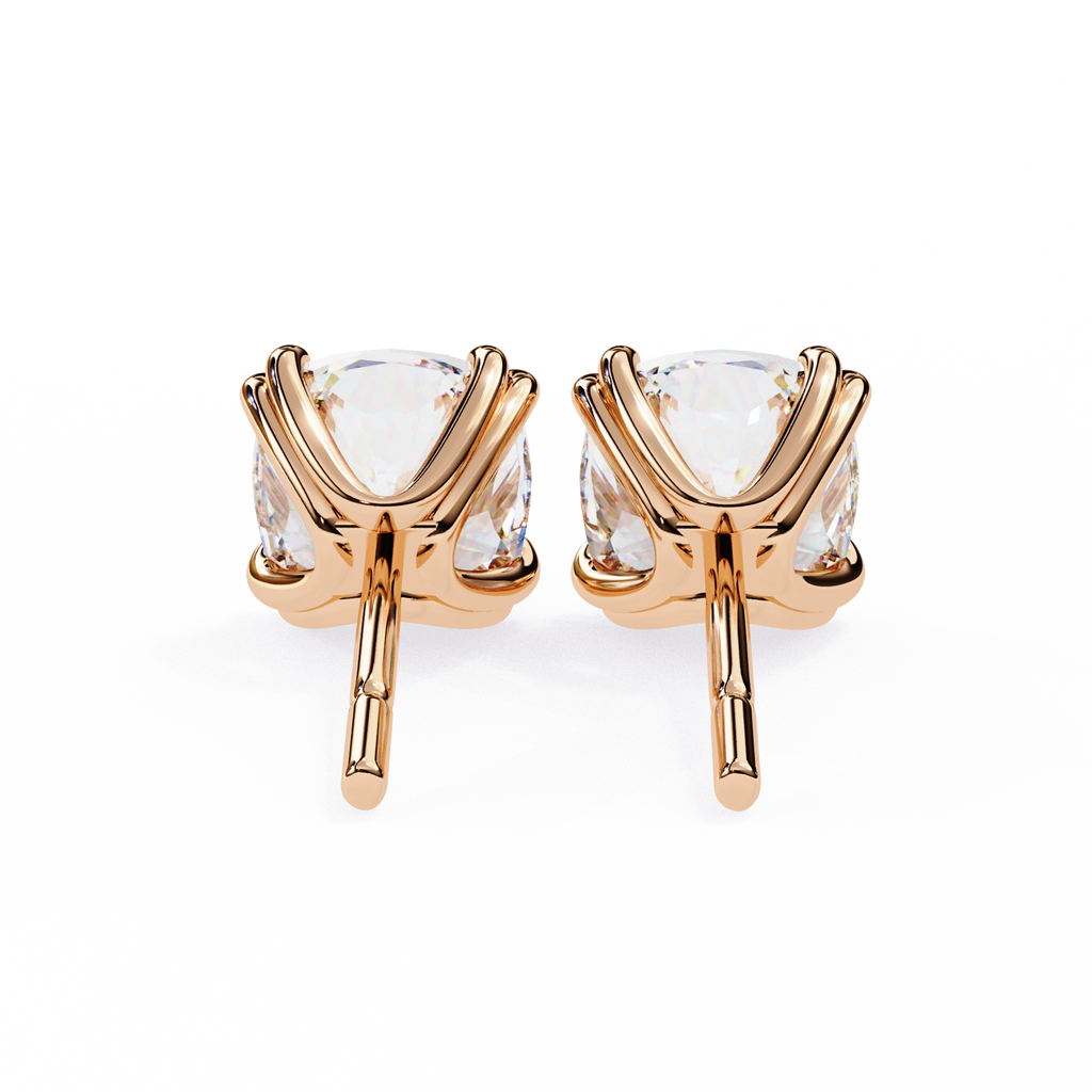 Regal Cushion Diamond Earrings
