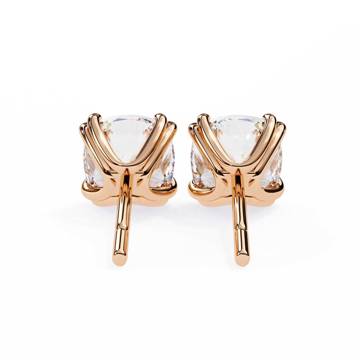 Regal Cushion Diamond Earrings