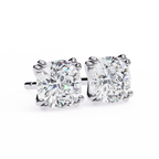 Regal Cushion Diamond Earrings