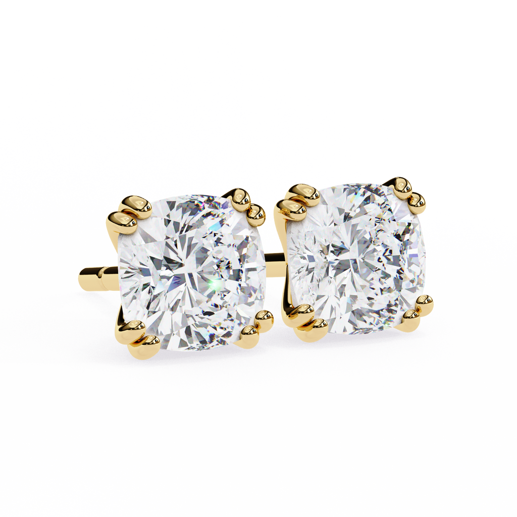Regal Cushion Diamond Earrings