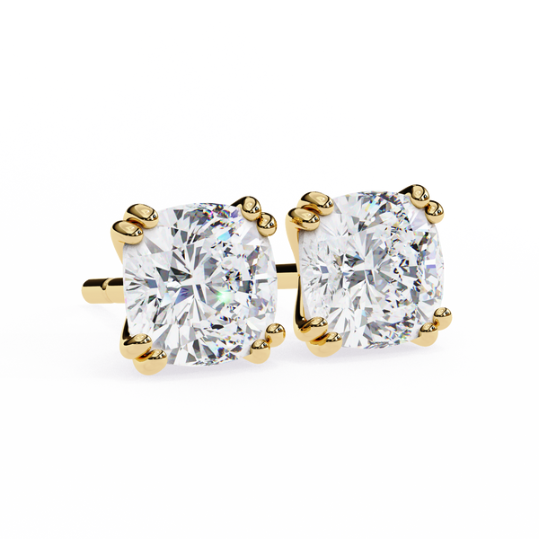 Regal Cushion Diamond Earrings