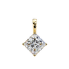 Princess-Cut Natural Diamond Solitaire Pendant