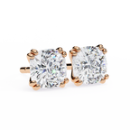 Regal Cushion Diamond Earrings