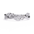 White Gold Round Diamond Leaf and Vine Eternity Band
