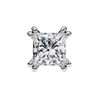 Princess Cut Lab Grown Diamond Rose Gold Stud Earring
