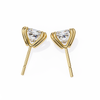 Princess Cut Lab Grown Diamond Rose Gold Stud Earring