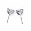 Princess Cut Lab Grown Diamond Rose Gold Stud Earring