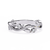 White Gold Round Diamond Leaf and Vine Eternity Band