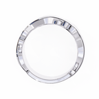 White Gold Round Diamond Leaf and Vine Eternity Band