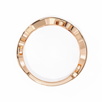 Rose Gold Round Diamond Leaf and Vine Eternity Band