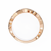 Rose Gold Round Diamond Leaf and Vine Eternity Band