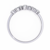 White Gold Round Diamond Scattered Cluster Ring
