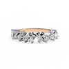 Rose Gold Mixed Cut Diamond Scattered Half Eternity Ring