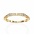 Yellow Gold Round Diamond Milgrain Station Eternity Band