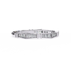 White Gold Round Diamond Milgrain Station Eternity Band