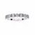 White Gold Baguette and Round Diamond Milgrain Station Band