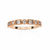 Rose Gold Baguette and Round Diamond Milgrain Station Band