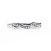 White Gold Round Diamond Twisted Vine Half Eternity Band