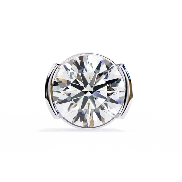 Two-Tone Natural Diamond Stud Earrings