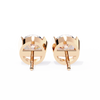 Two-Tone Natural Diamond Stud Earrings