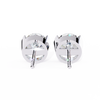 Two-Tone Natural Diamond Stud Earrings