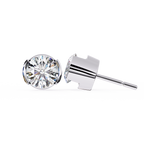 Two-Tone Natural Diamond Stud Earrings