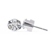 Two-Tone Natural Diamond Stud Earrings