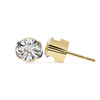 Two-Tone Natural Diamond Stud Earrings