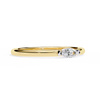 Yellow Gold Marquise Diamond East-West Solitaire Ring