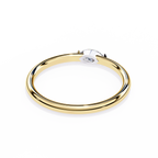 Yellow Gold Marquise Diamond East-West Solitaire Ring